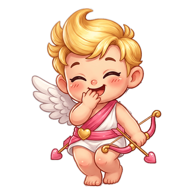 Luvi giggling with delight